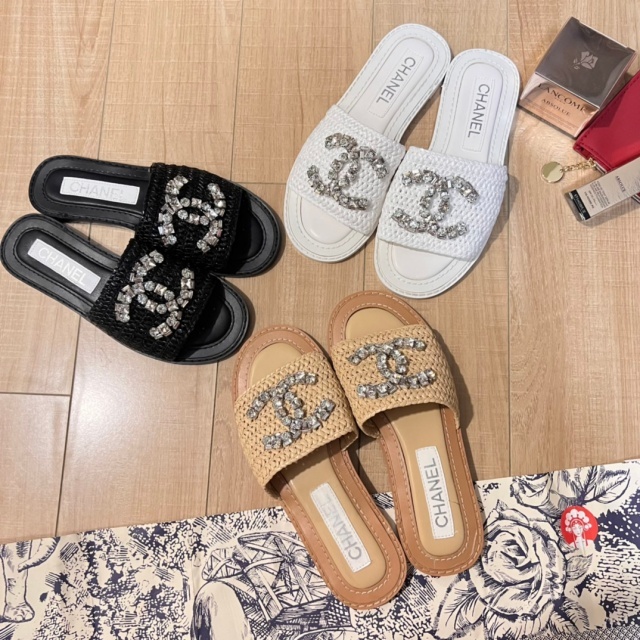 Rhinestones Women Luxury Slippers