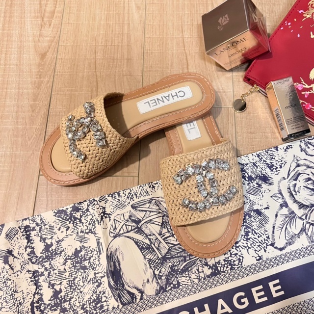 Rhinestones Women Luxury Slippers