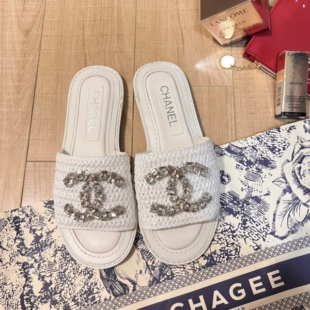 Rhinestones Women Luxury Slippers