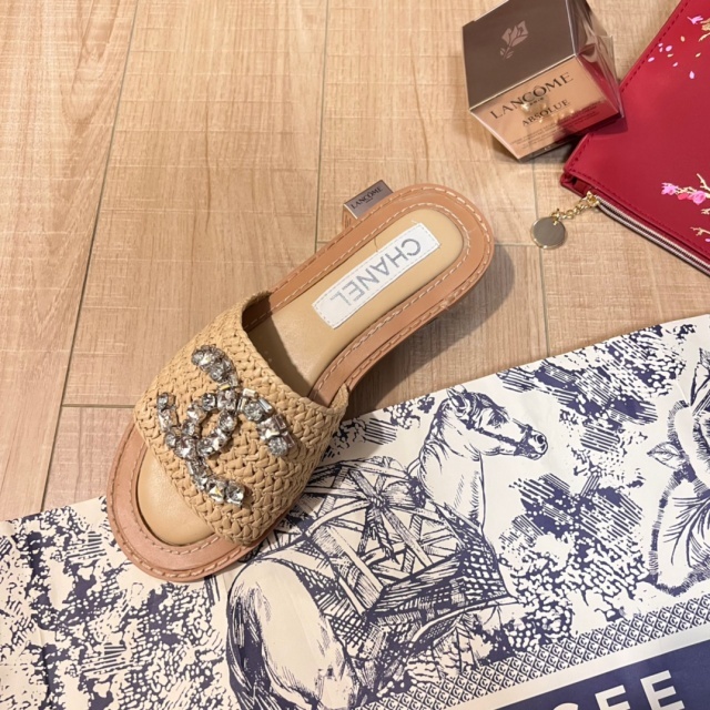 Rhinestones Women Luxury Slippers