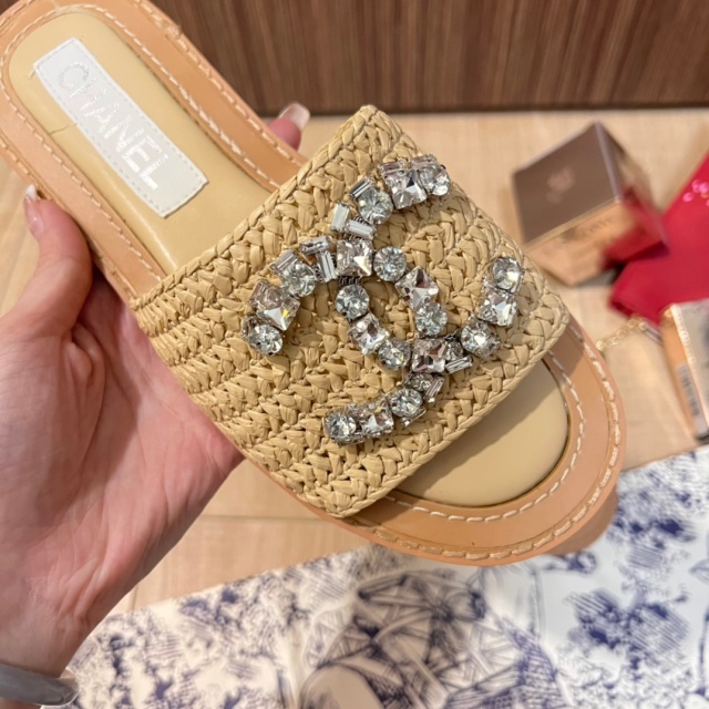Rhinestones Women Luxury Slippers