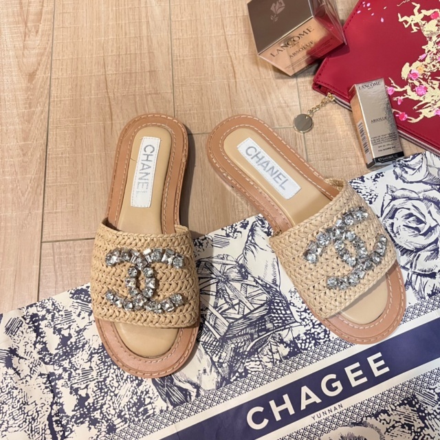 Rhinestones Women Luxury Slippers