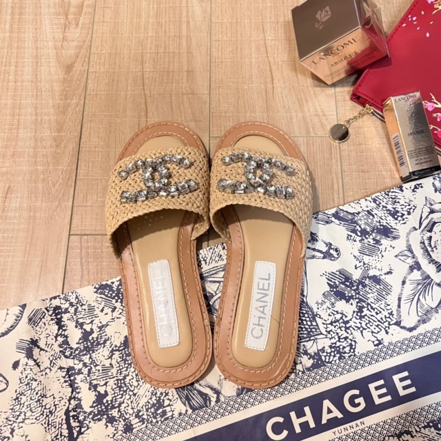 Rhinestones Women Luxury Slippers