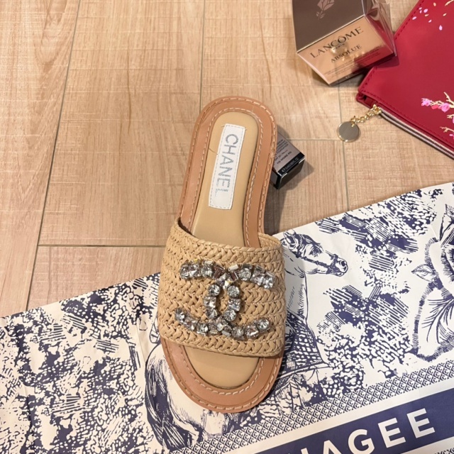 Rhinestones Women Luxury Slippers