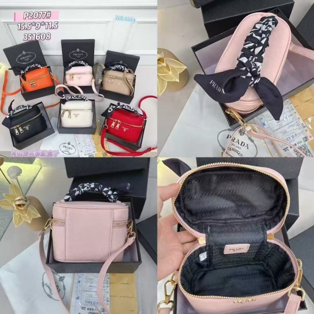 Fashion Leather Crossbody Makeup Bags