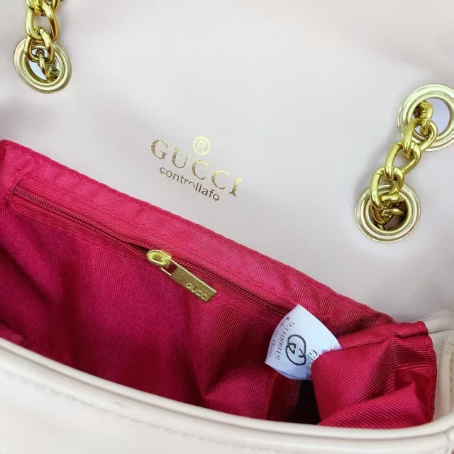 Fashion Logo Chained Leather Messenger Bags