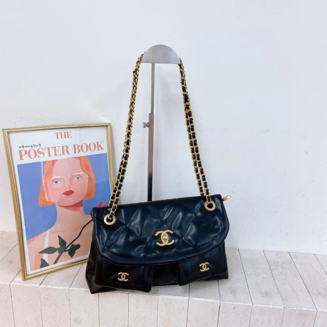 Metal Logo Leather Fashion Women Handbags