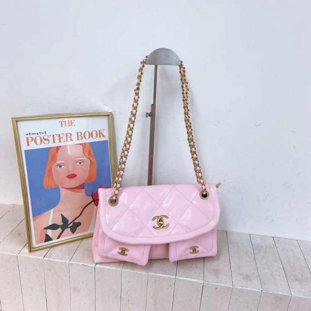 Metal Logo Leather Fashion Women Handbags