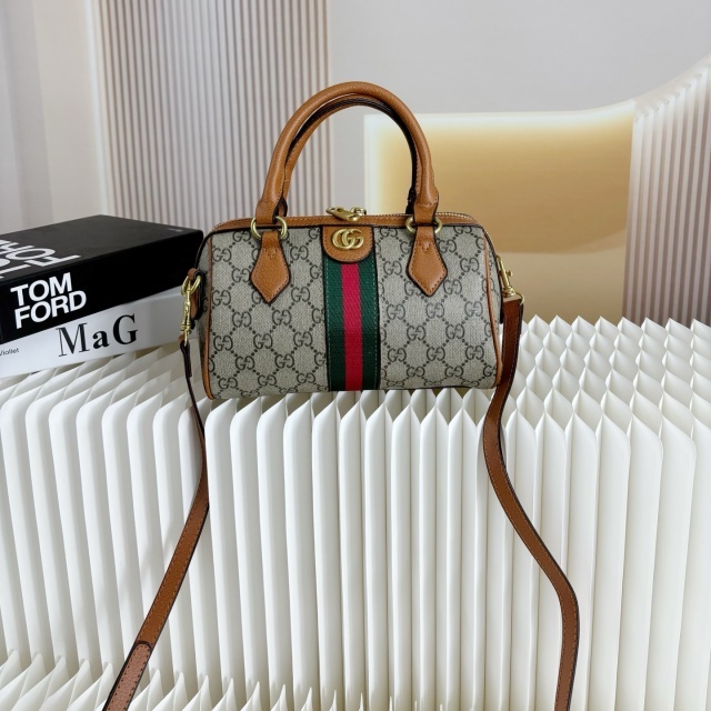 Printed Leather Women Crossbody Boston Bags
