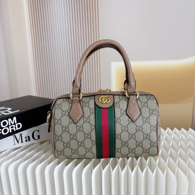 Printed Leather Women Crossbody Boston Bags