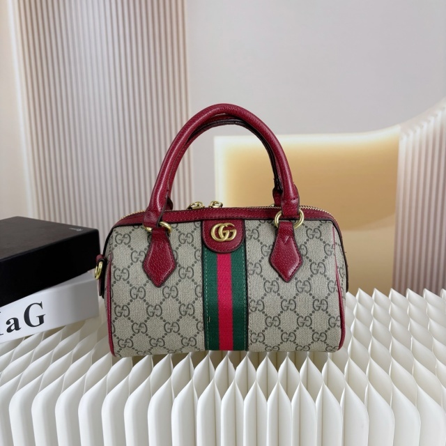 Printed Leather Women Crossbody Boston Bags