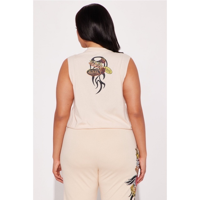 V Neck Sleeveless Tank Top Slim Fit Flare Pant Set