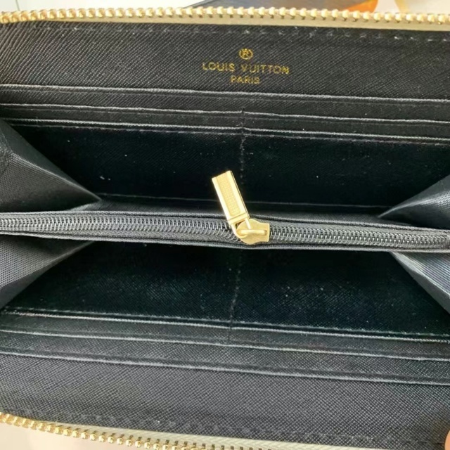 Fashion Leather Printed Zipper Wallets