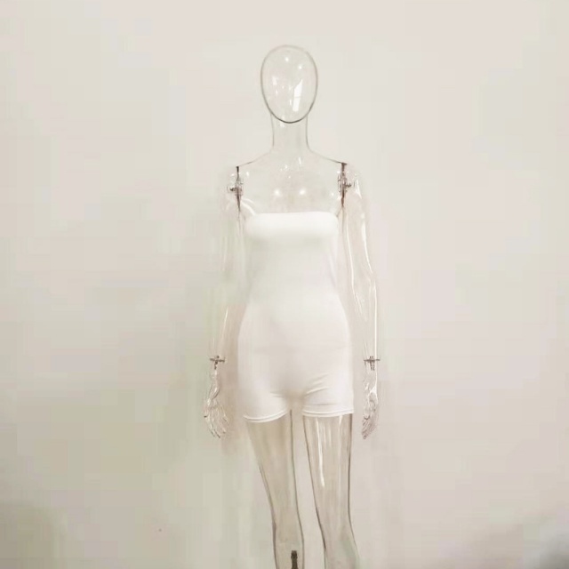 Off Shoulder Strapless Slim Fit Romper
