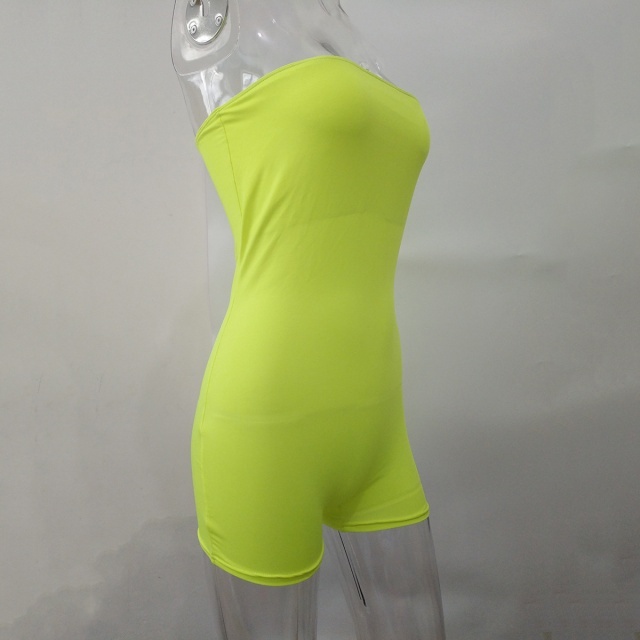 Off Shoulder Strapless Slim Fit Romper