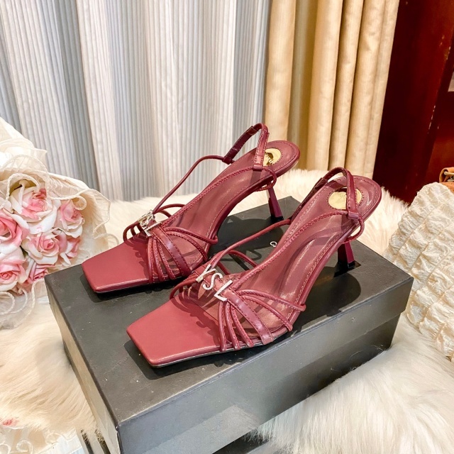 Fashion Logo Women Thin Heeled Sandals
