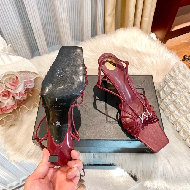 Fashion Logo Women Thin Heeled Sandals