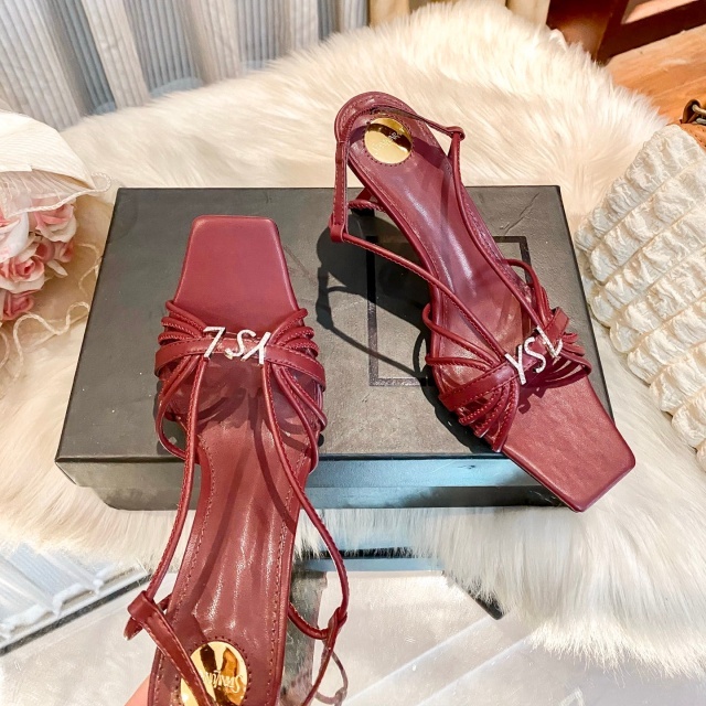 Fashion Logo Women Thin Heeled Sandals