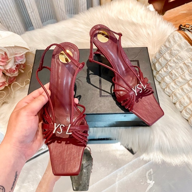 Fashion Logo Women Thin Heeled Sandals