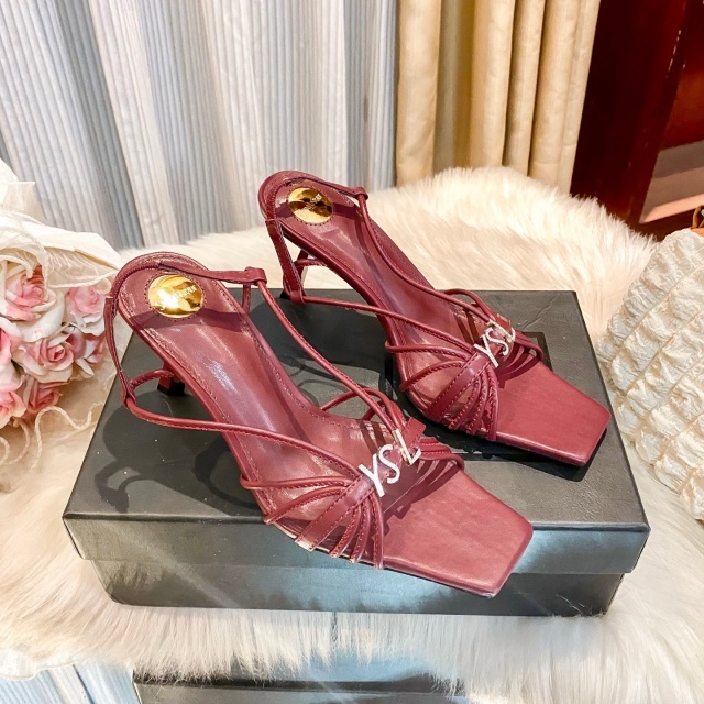 Fashion Logo Women Thin Heeled Sandals