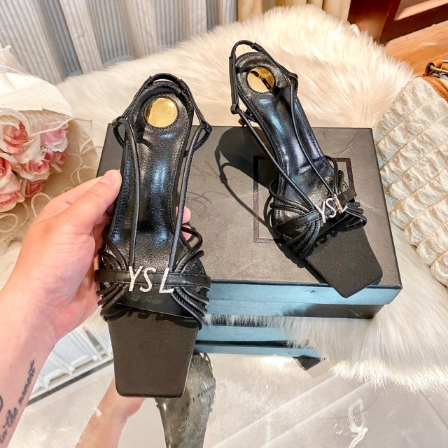 Fashion Logo Women Thin Heeled Sandals