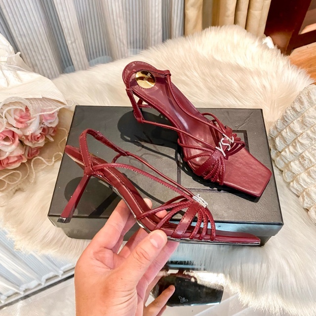 Fashion Logo Women Thin Heeled Sandals