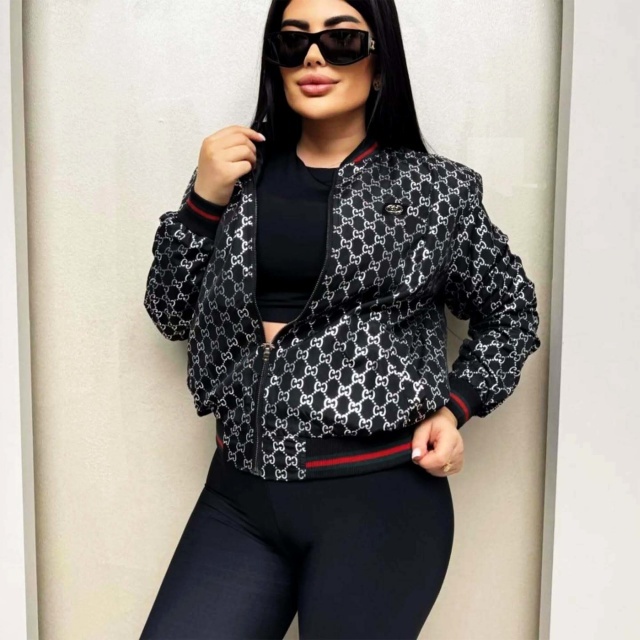 Fashion Zipper Women Plus Size Jackets