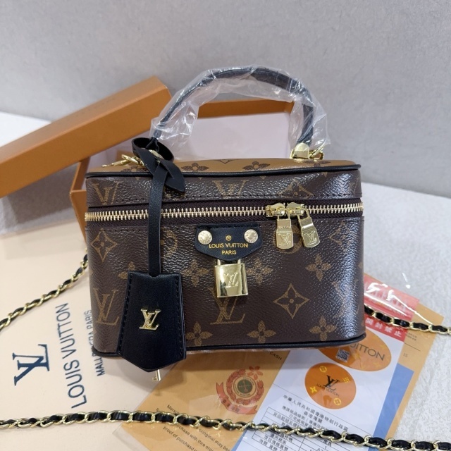 Leather Printed Women Luxury Crossbody Makeup Bags