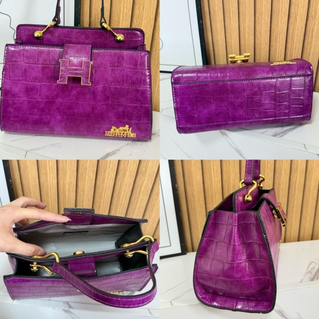Stone Pattern Leather Luxury Crossbody Handbags