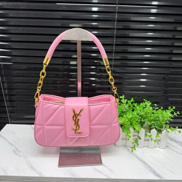 Fashion Metal Logo Leather Women Purses