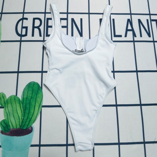 Letter Print Women Sleeveless Swimsuit