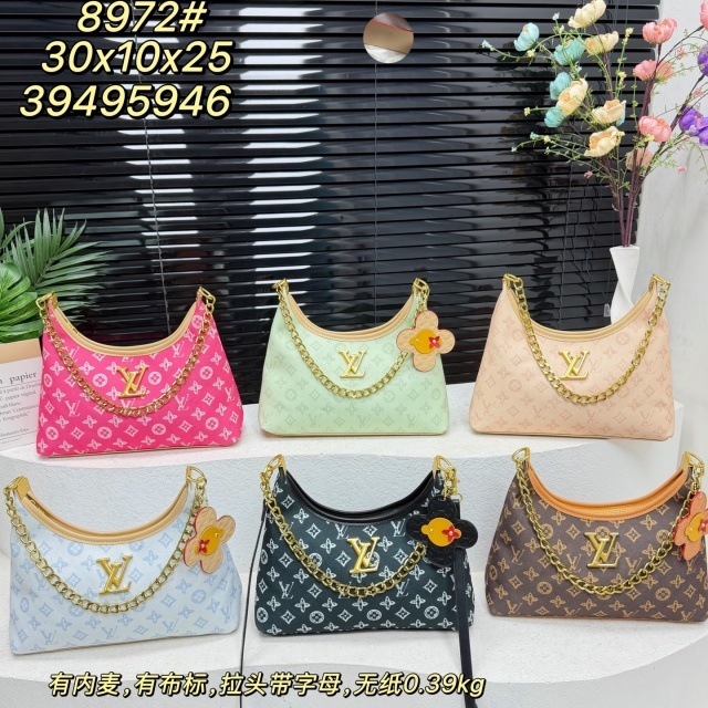 Metal Logo Leather Women Messenger Bags