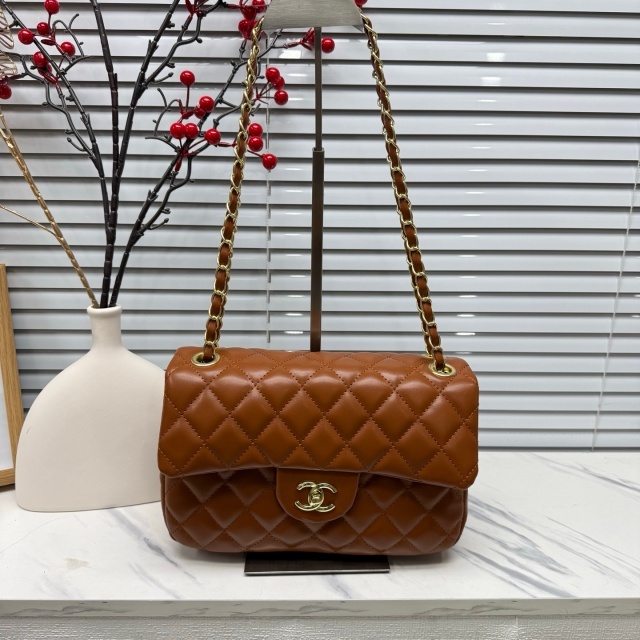 Metal Logo Leather Women Messenger Bags
