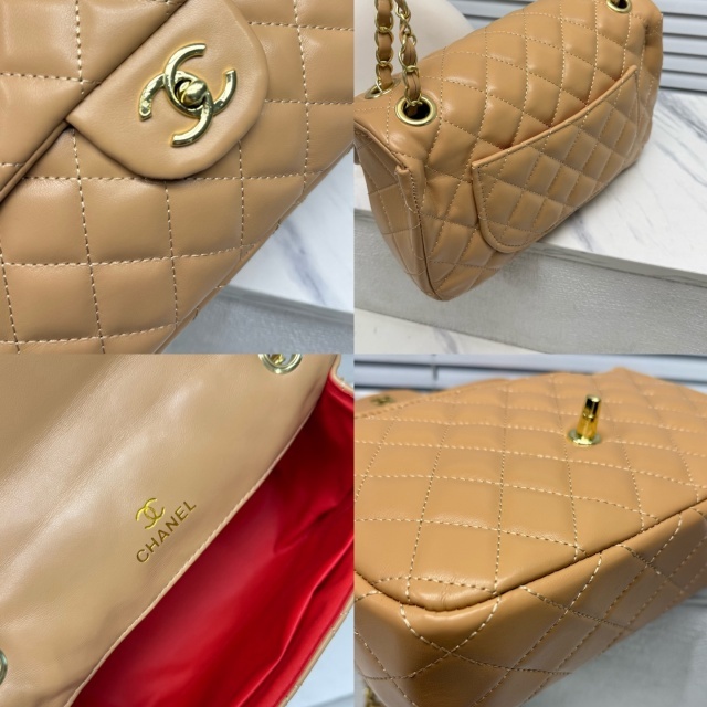 Metal Logo Leather Women Messenger Bags