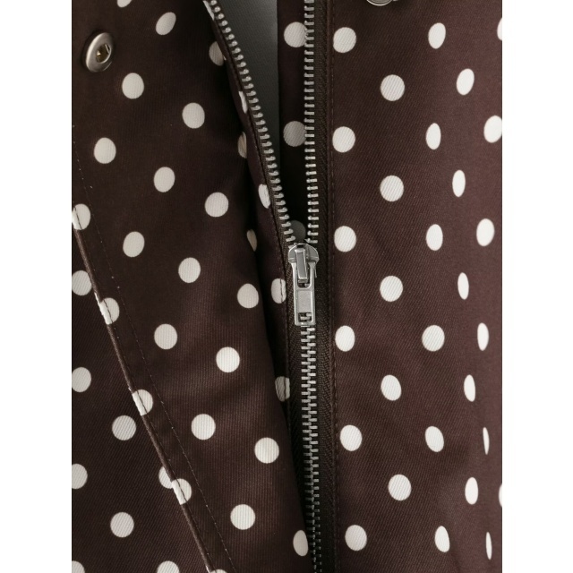Polka Dot Printed Jacket Top Two Pieces Short Set