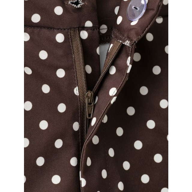 Polka Dot Printed Jacket Top Two Pieces Short Set