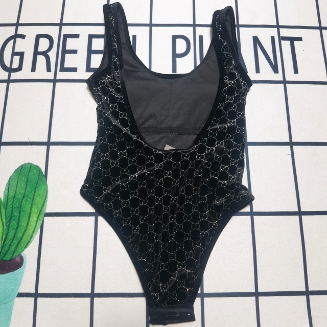 Sexy Velvet Backless One Piece Swimwear