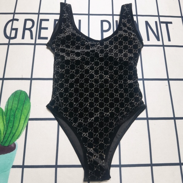 Sexy Velvet Backless One Piece Swimwear