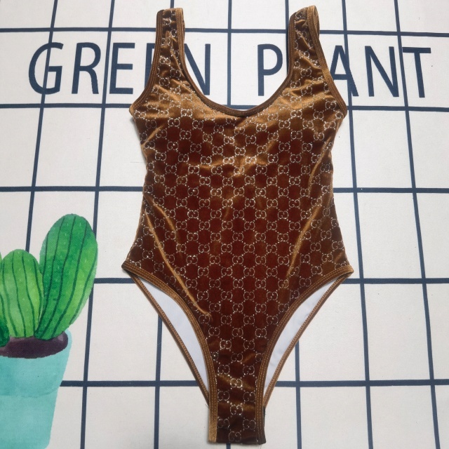 Sexy Velvet Backless One Piece Swimwear