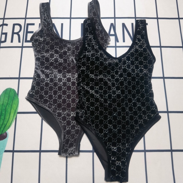 Sexy Velvet Backless One Piece Swimwear