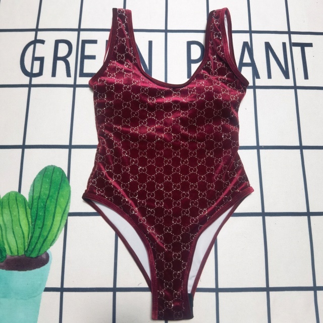 Sexy Velvet Backless One Piece Swimwear