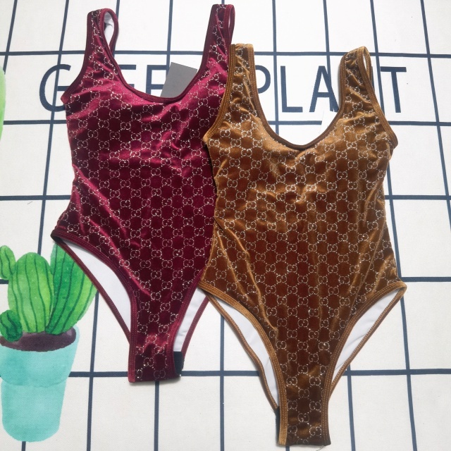 Sexy Velvet Backless One Piece Swimwear
