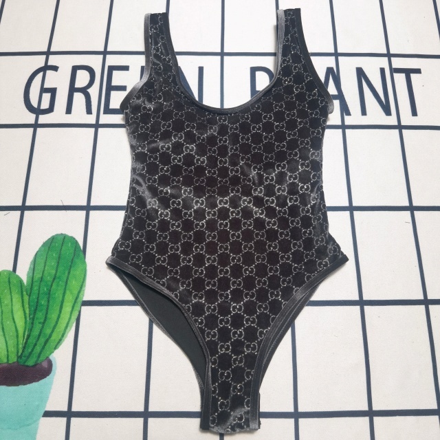 Sexy Velvet Backless One Piece Swimwear