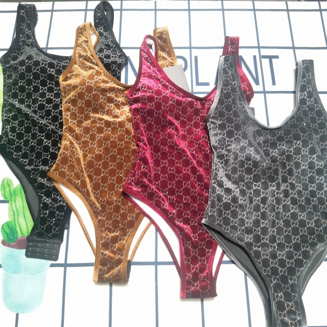 Sexy Velvet Backless One Piece Swimwear