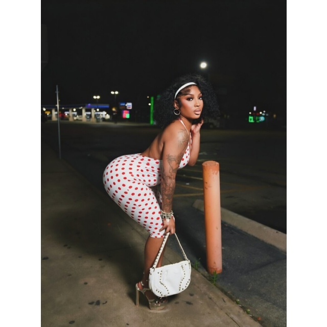 Polka Dot Print V Neck Halter Slim Fit Jumpsuit