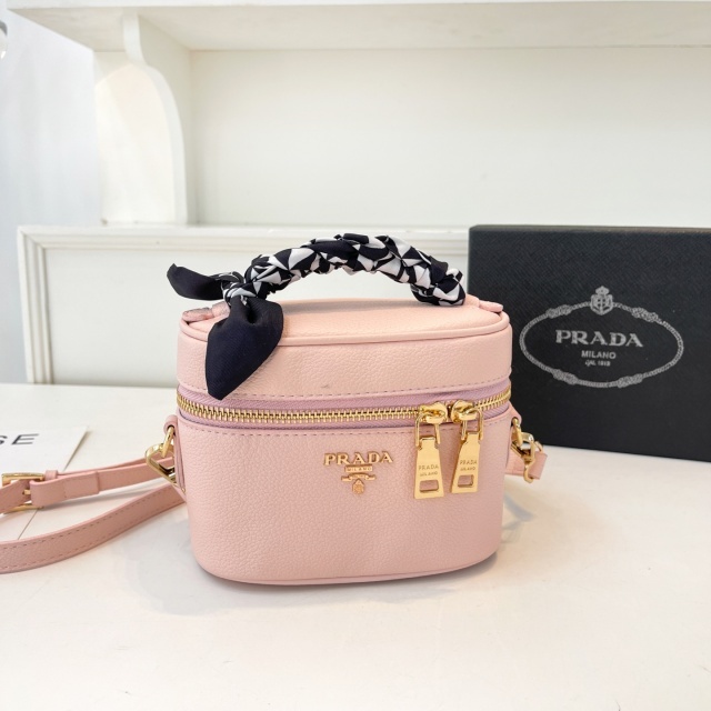 Fashion Logo Women Leather Crossbody Makeup Bags