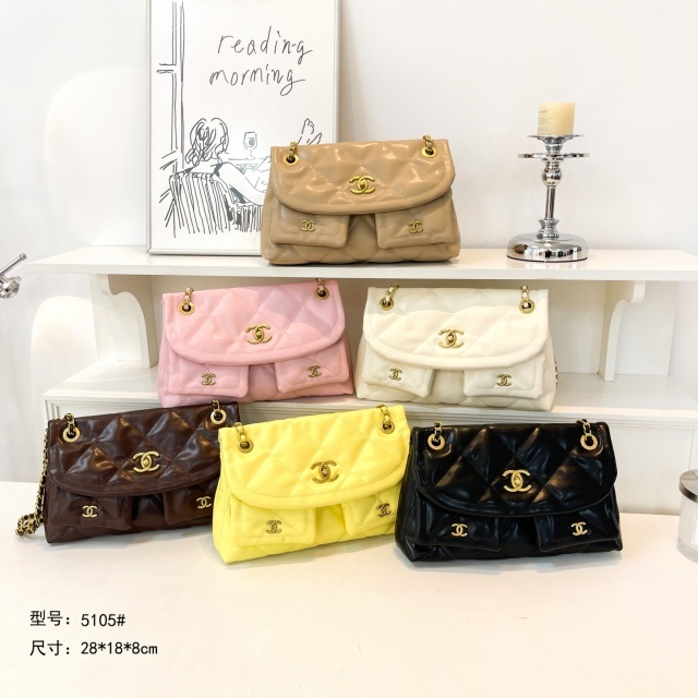 Metal Logo Leather Fashion Purses