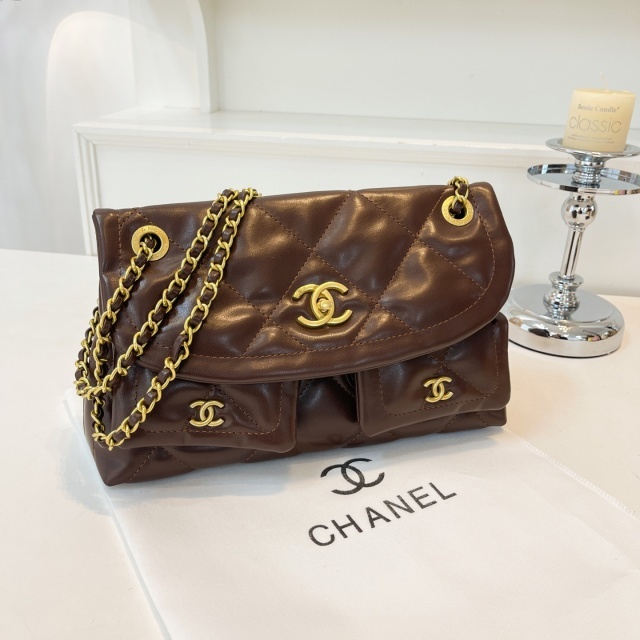 Metal Logo Leather Fashion Purses