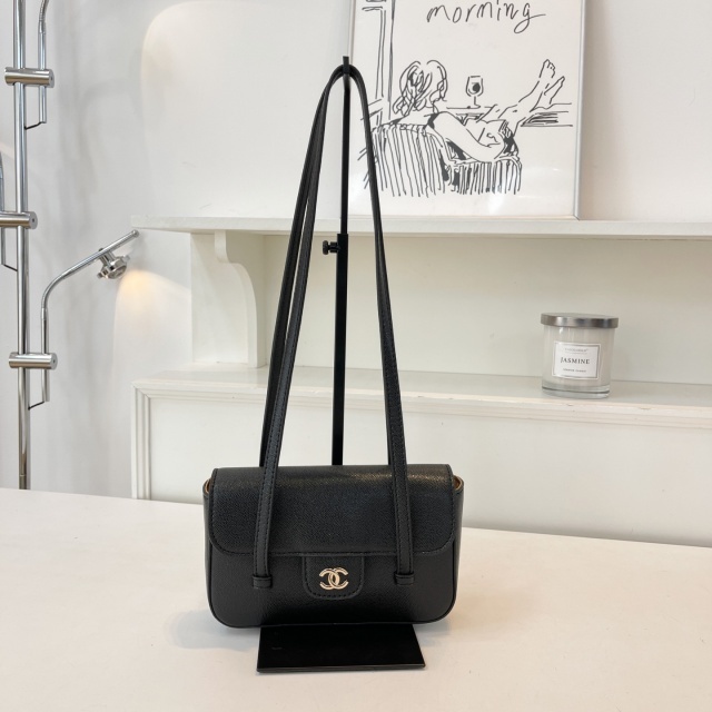 Metal Logo Leather Messenger Bags
