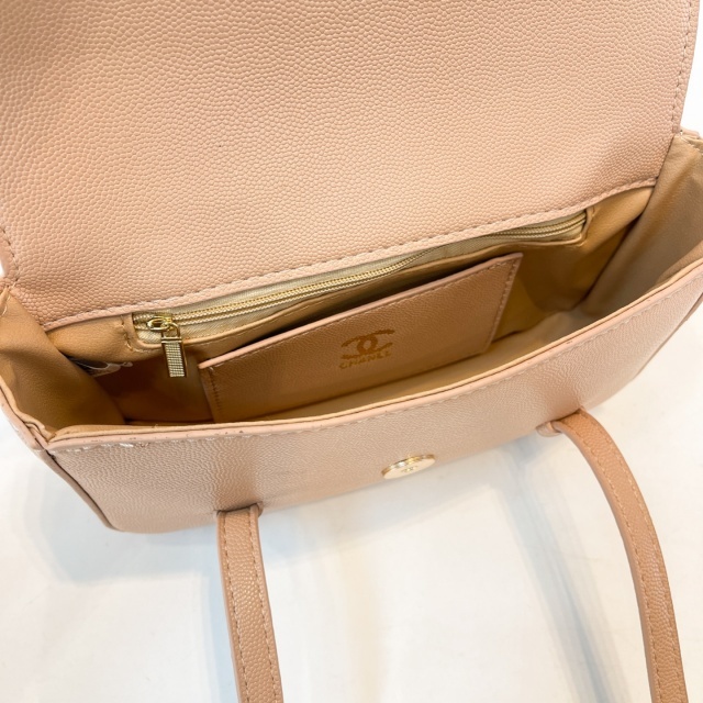 Metal Logo Leather Messenger Bags